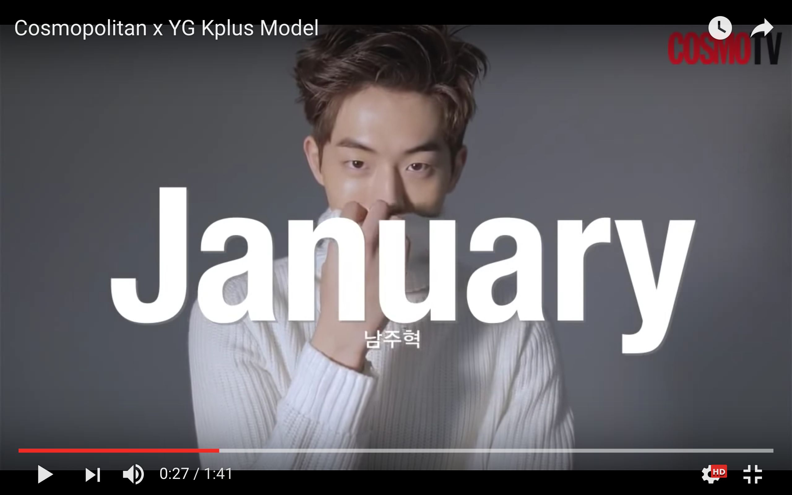 南柱赫2015年历Cosmo x YG Kplus哔哩哔哩bilibili