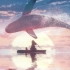 治愈系海洋鲸与少女动漫动态壁纸背景图