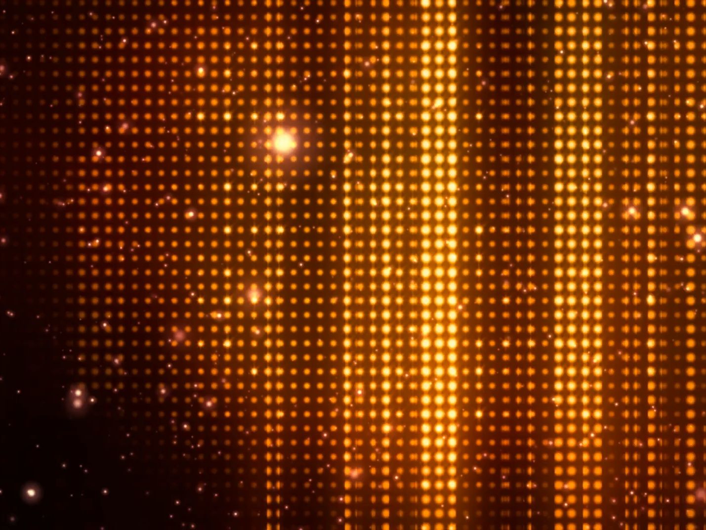 (shf29)炫酷金色灯光矩阵闪烁金色LED背景视频素材8