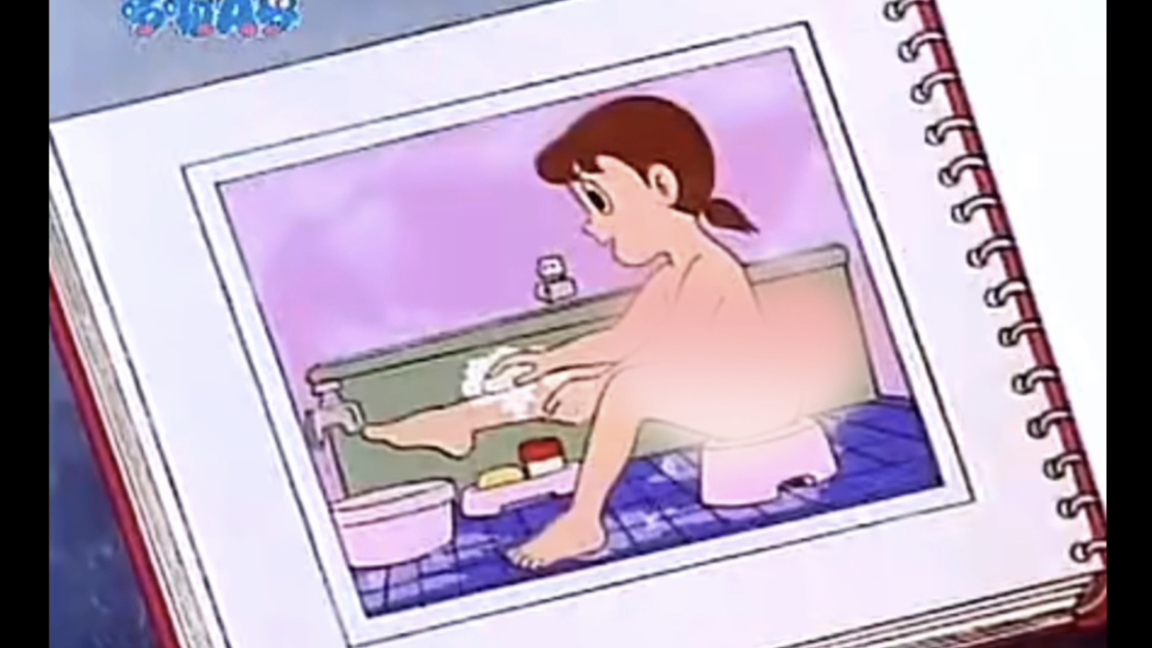 哆啦A梦大雄一起研究艺术 静香 尬 危