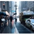 在纽约曼哈顿的雨中漫步  双耳城市声音  4K 雨景