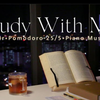 【Sea_mer】2-HR STUDY WITH ME｜50/10｜Calming Nature Night Sounds + Piano