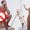 Doja Cat十分钟画男裸模 这是可以播的吗