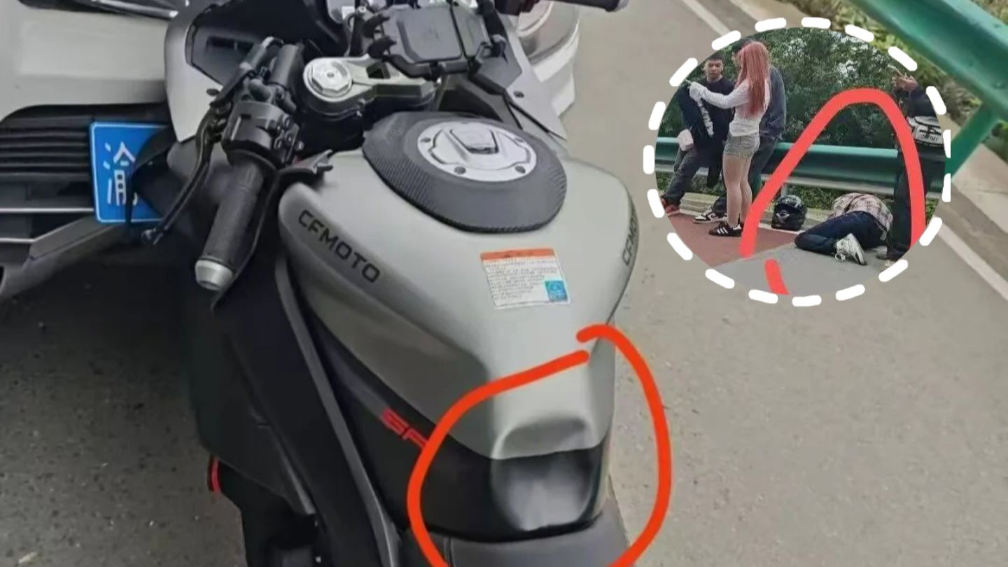 骑车爱飙车，鹏哥捂裆化身月月姐