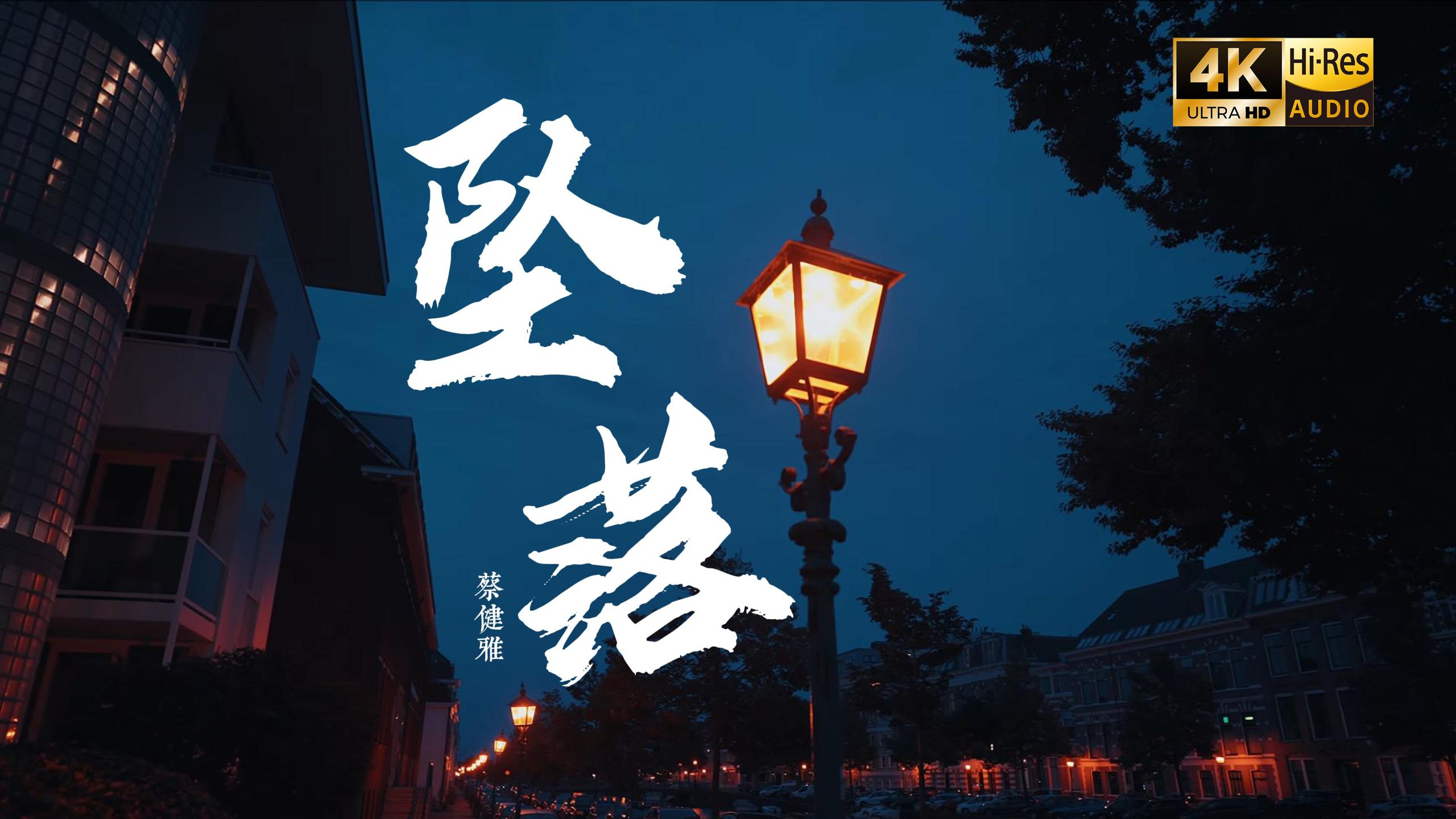 【4K Hi-Res】坠落 - 蔡健雅 就别抱紧我 别安慰我 就放弃我 让我继续坠落