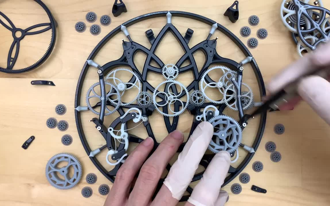 3D打印超复杂的钟
