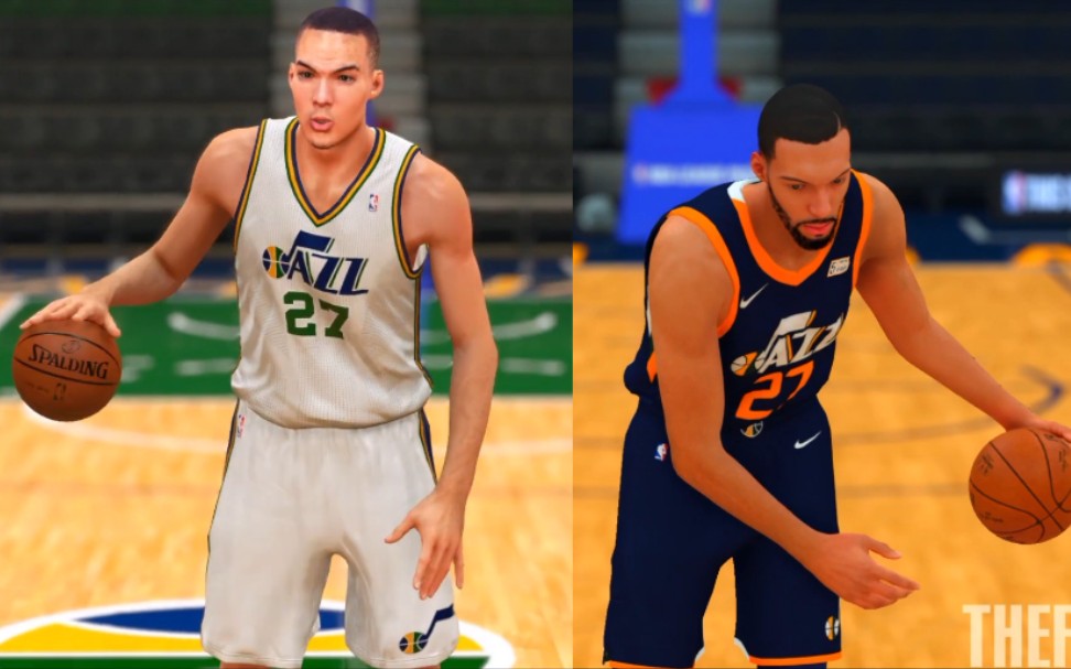 nba2k中的〈法国吴彦祖〉鲁迪戈贝尔演变(2k14-19)