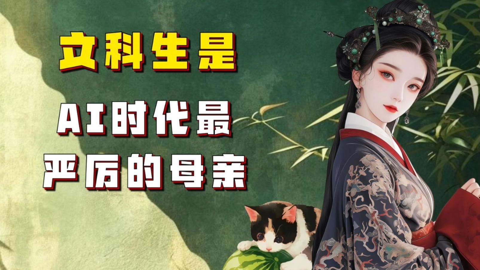 【吃瓜蒙主】没错，文科生乃AI最严厉的母亲