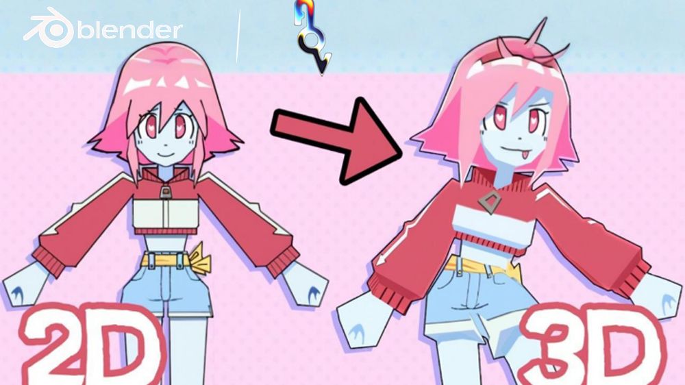 Blender/低多边形卡通角色建模全流程