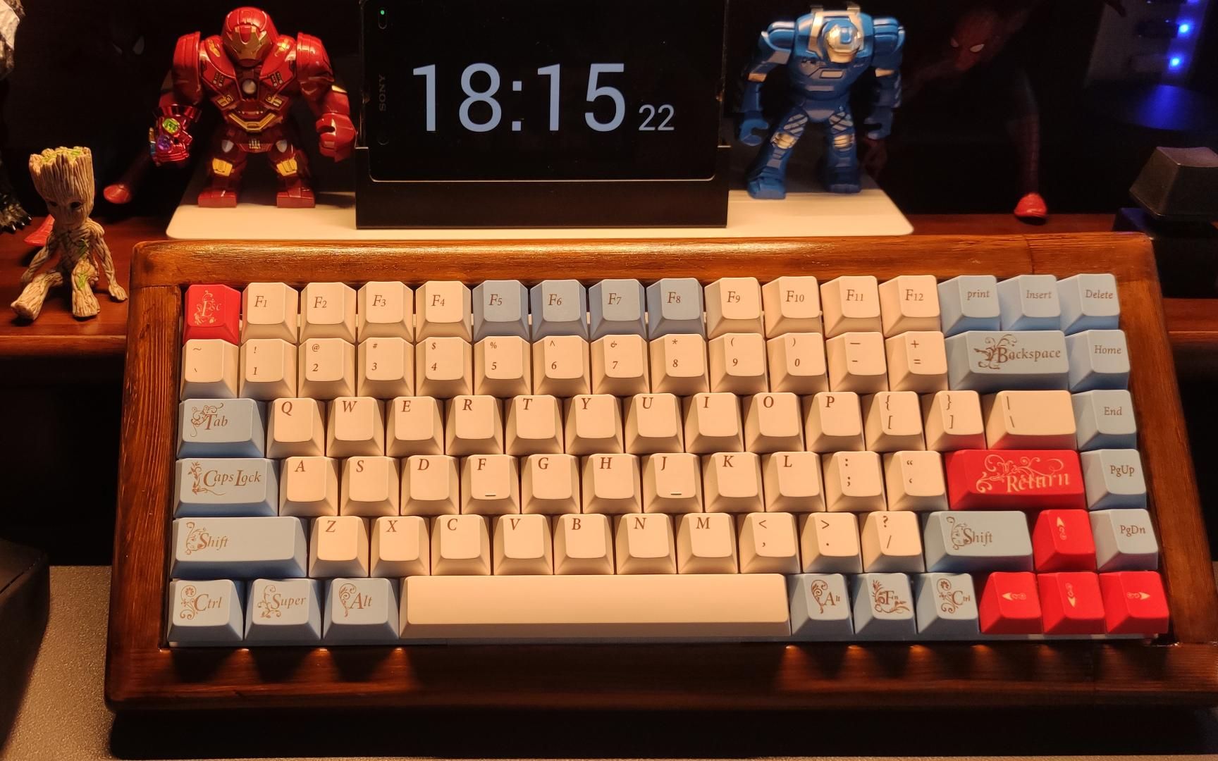 自制木框84键盘