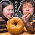 【Tati 】吃播 巧克力蛋糕&焦糖巧克力泡芙&巧克力樱桃挞&甜甜圈
