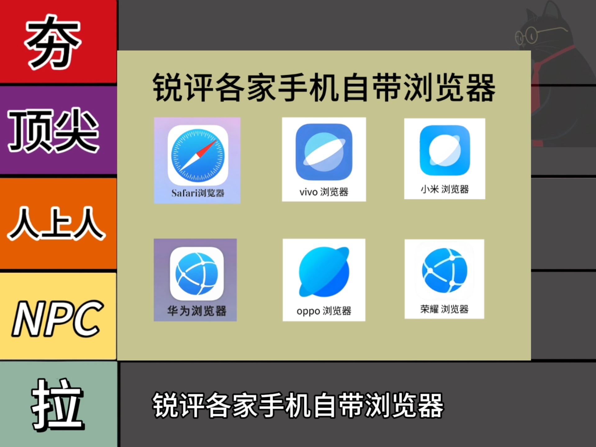 锐评各家手机自带浏览器！