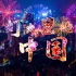 灯火里的中国经典红歌合唱舞台背景视频