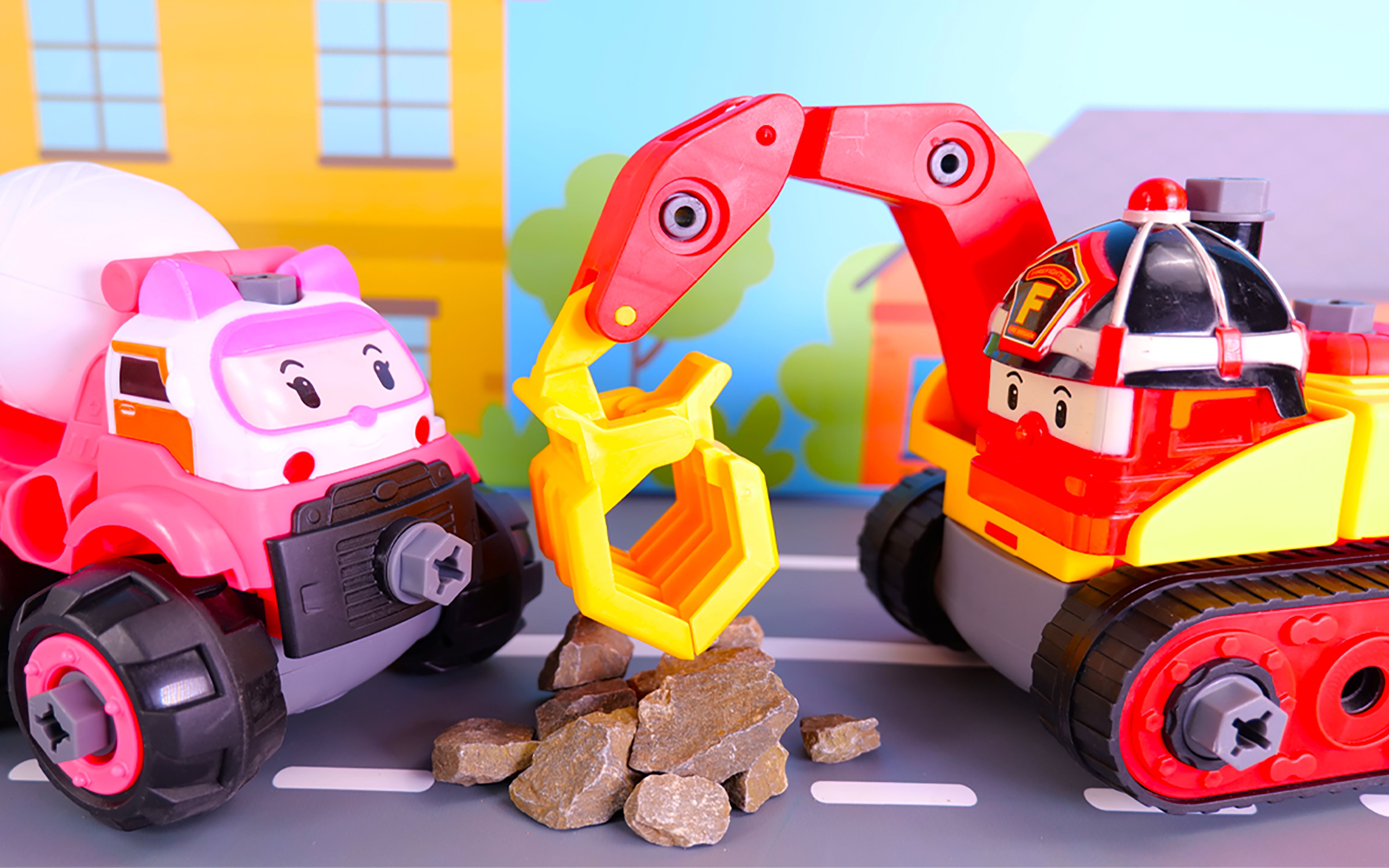 荣达丰珀利救援队POLI变形警车珀利玩具趣味惯性益智互动儿童礼盒-阿里巴巴