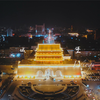 武威南城门夜景
