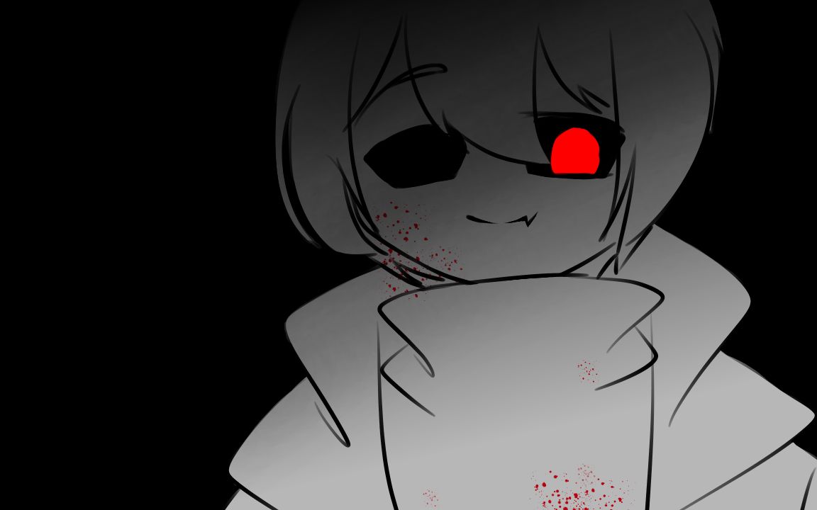【horrortale手书/指绘】the ghost (大家圣诞快乐呀!