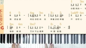 伴奏不忘初心曲谱_不忘初心钢琴伴奏谱