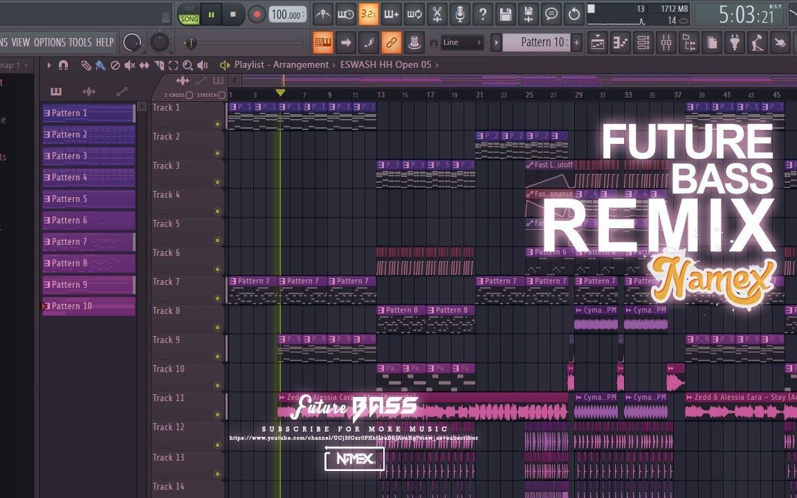 电音制作素材工程!免费! Modern Future Bass Pop Professional FLP  作者:nvmex哔哩哔哩bilibili