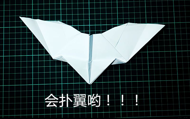 【折纸教程】来折一架扑翼机吧qwq! by精灵