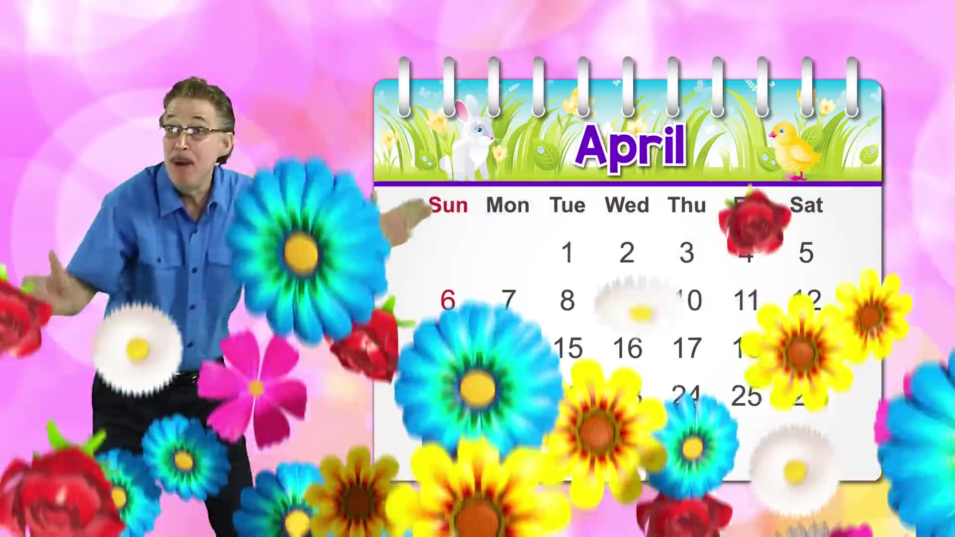 April Calendar Song For Kids Month Of The Year Song Jack Hartmann 