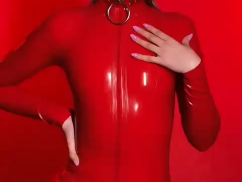 Red Fashion Model