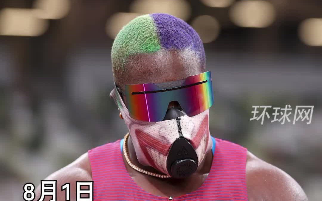 美国铅球运动员戴防毒面具参加奥运，引日本网友不满