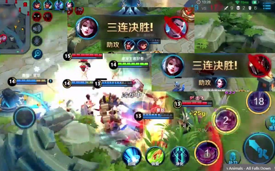 王者荣耀连续拿下双三杀的貂蝉有多强貂蝉来一起放鞭炮吗