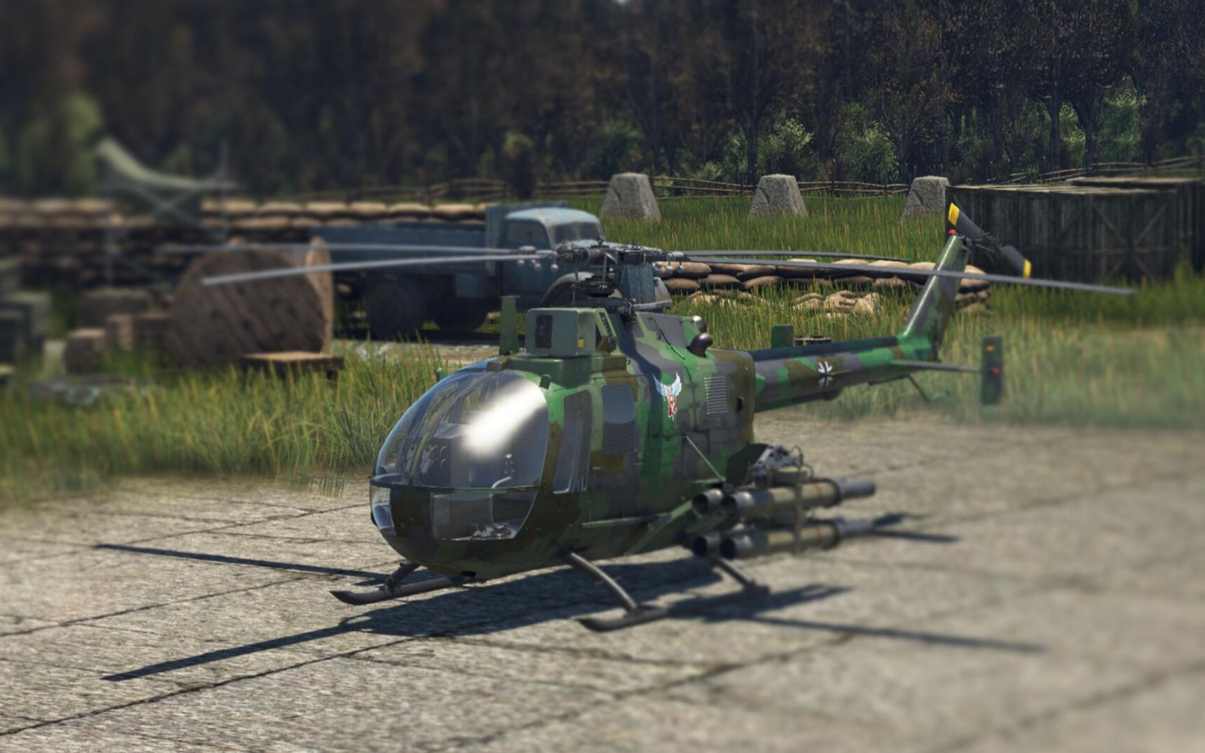 战争雷霆bo105直升机全真模式首秀