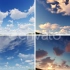 4K视频素材-25个4K蓝天白云早上太阳天空云朵云彩视频素材