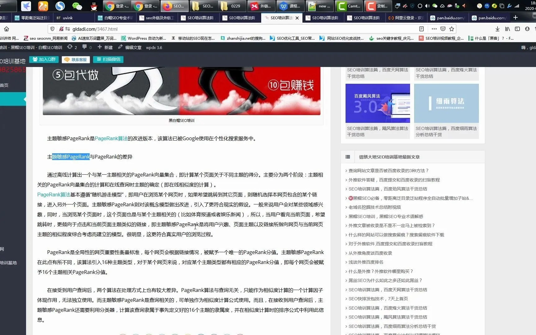 seo网站优化培训,主题敏感pagerank算法、hilltop算法、salsa算法讲解及seo运用