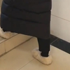穿长棉袄怎么上台阶！这里给大家演示一下