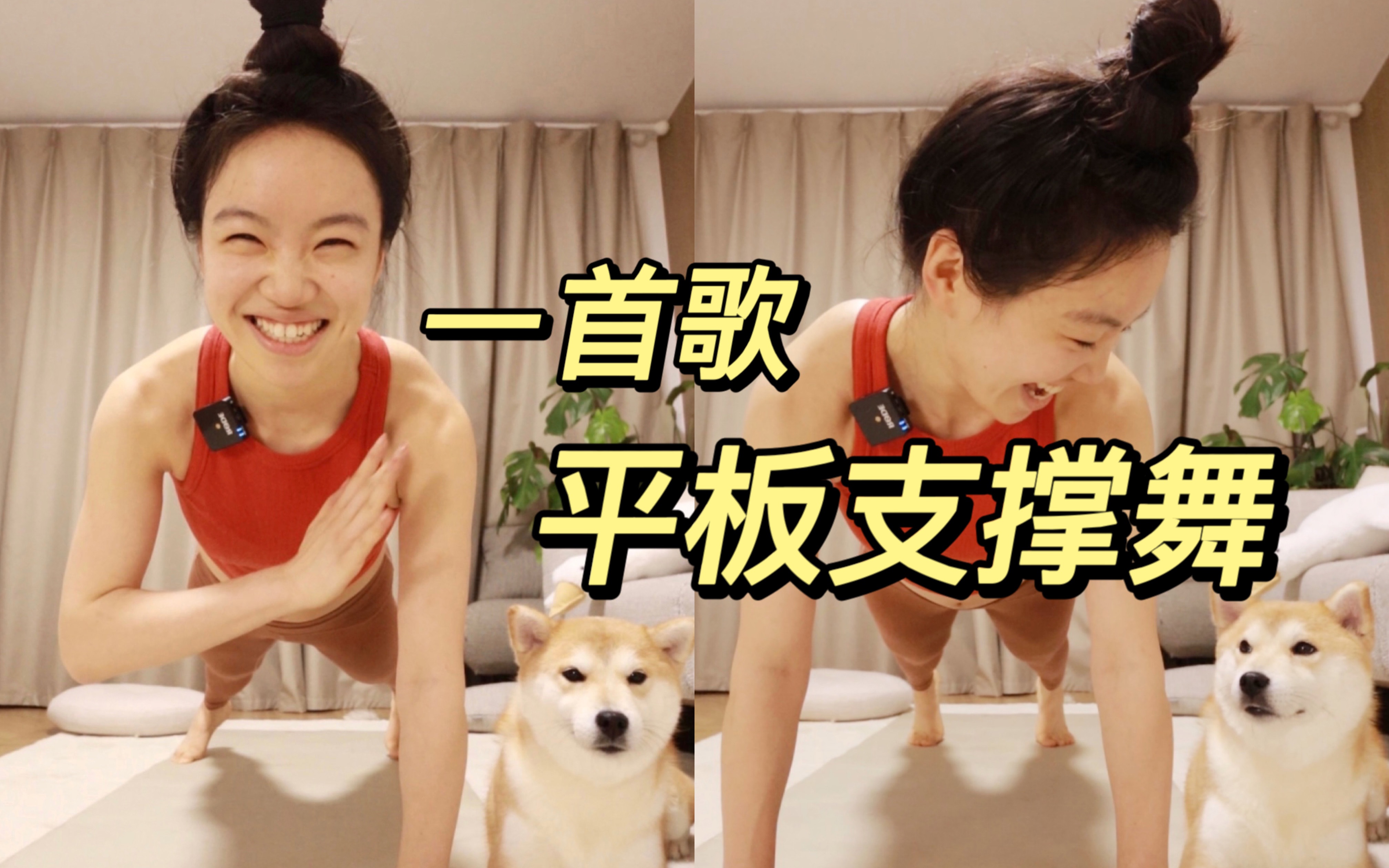 一首歌平板支撑舞！跨年元旦宅家趣味运动 消耗热量 核心增强