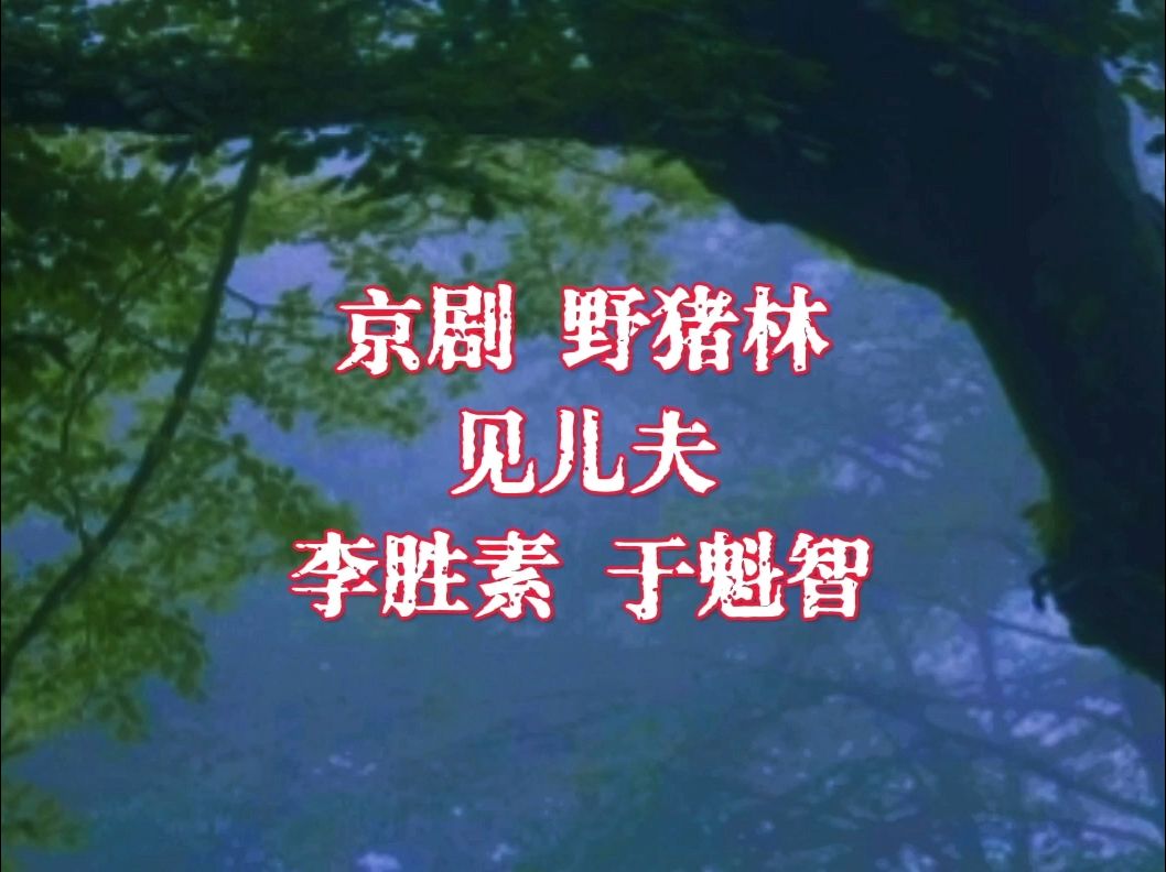 京剧野猪林-见儿夫 李胜素 于魁智对唱