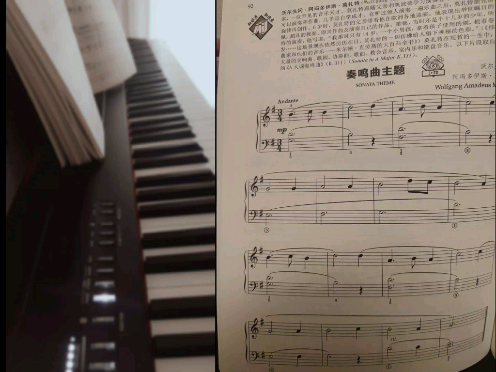 【零基础自学钢琴】《奏鸣曲主题》（巴斯蒂安成人钢琴教程P92）