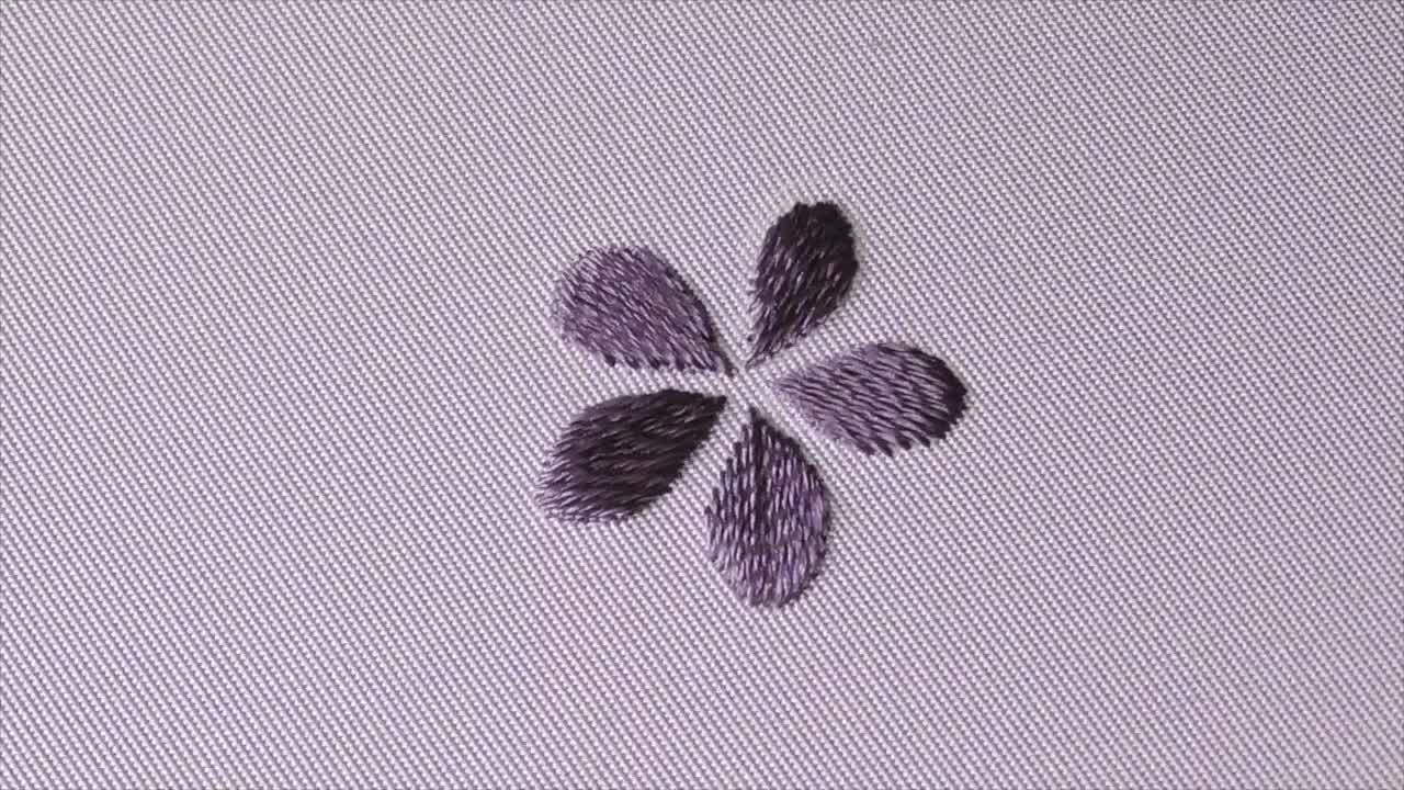 日式刺绣 传统图案刺绣小紫花刺绣技法针法视频教程手工学习传统手工搬运花之日本刺绣 哔哩哔哩 つロ干杯 Bilibili