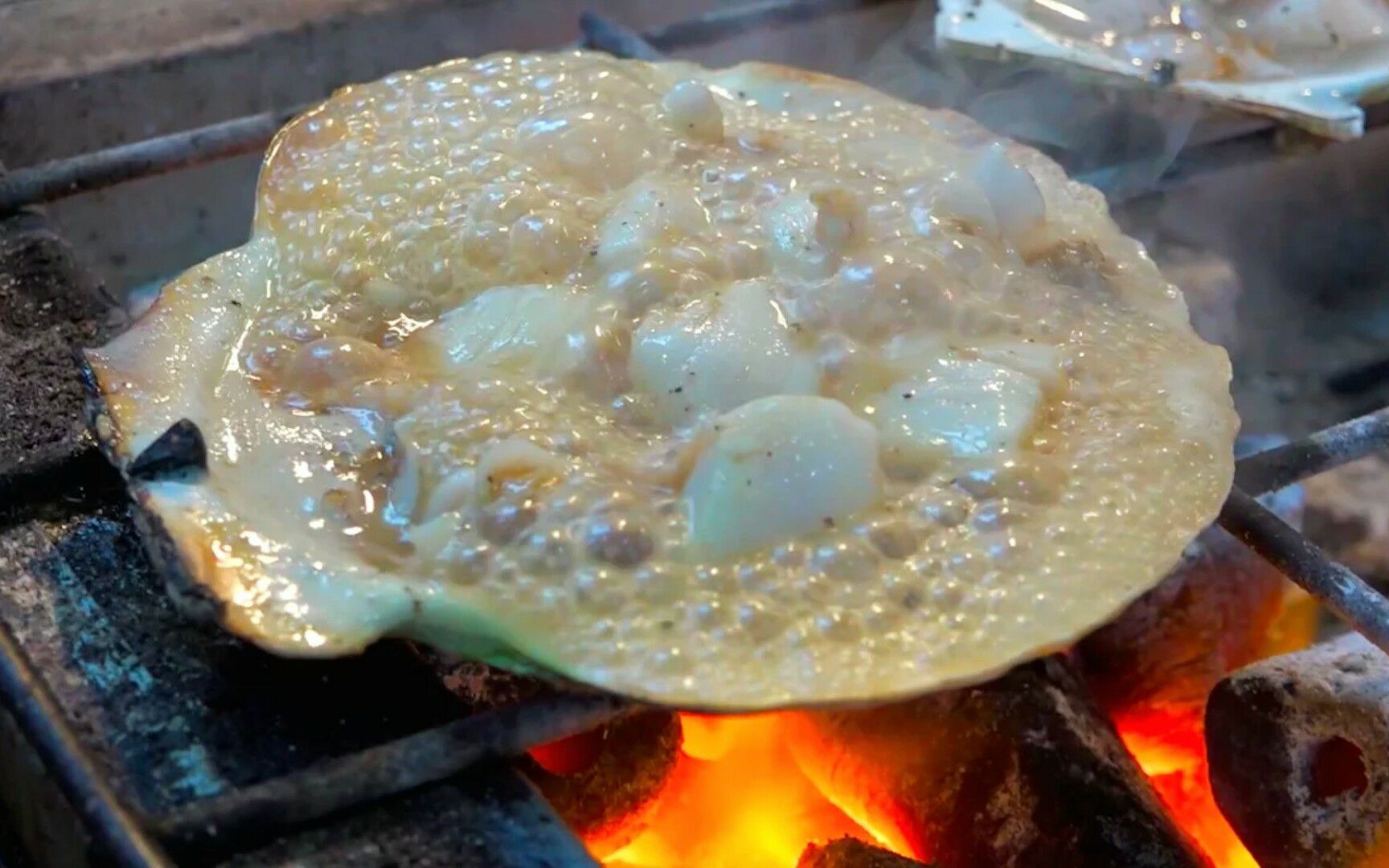 日本美食：烤扇贝，看得你流口水