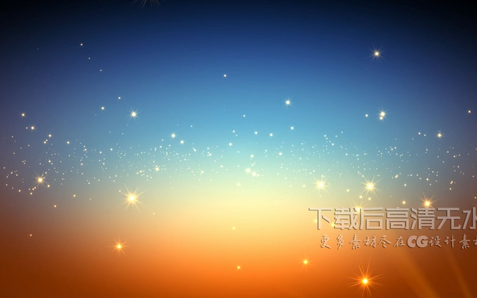 金色光效粒子星光粒子闪耀上升晚会舞台大屏幕led背景视频素材ae模板