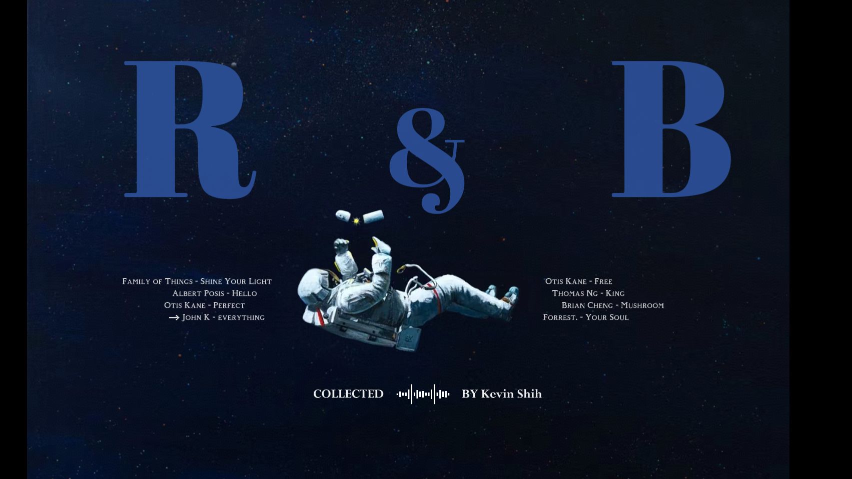 Playlist · 漫游太空 ♫ 节奏布鲁斯 R&B | 无尽舞步 | 私藏歌单 | 适合工作/学习/跳舞/地铁/居家