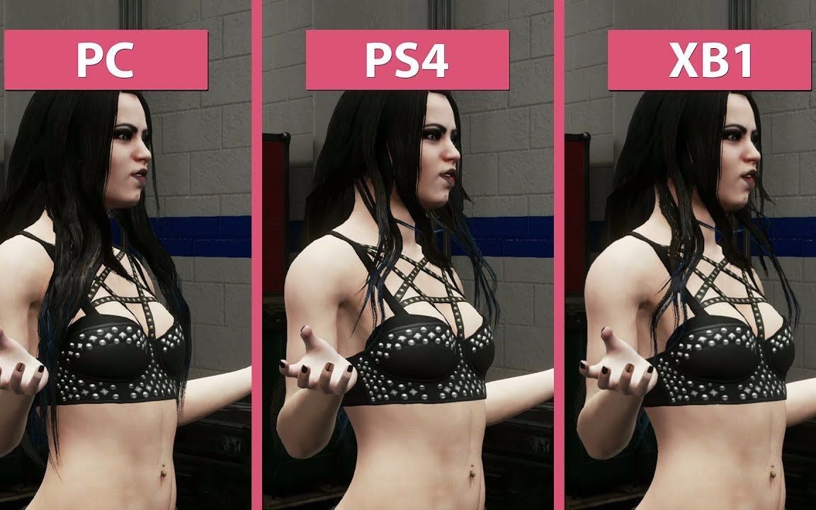 WWE 2K18 PC vs PS4 vs XB1 画面特效对比视频 1080P 60帧哔哩哔哩bilibili