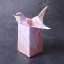 自制漂亮的千纸鹤收纳盒，美观实用，手工折纸盒子教程