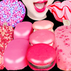 Jane ASMR STRAWBERRY ICE CREAM PINK DESSERT EATING