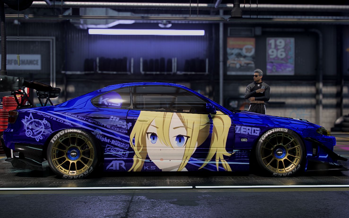 史上最强女仆早坂爱痛车nissan Silvia 15 S15 涂装制作 极品飞车21 热度涂装展示 哔哩哔哩 Bilibili