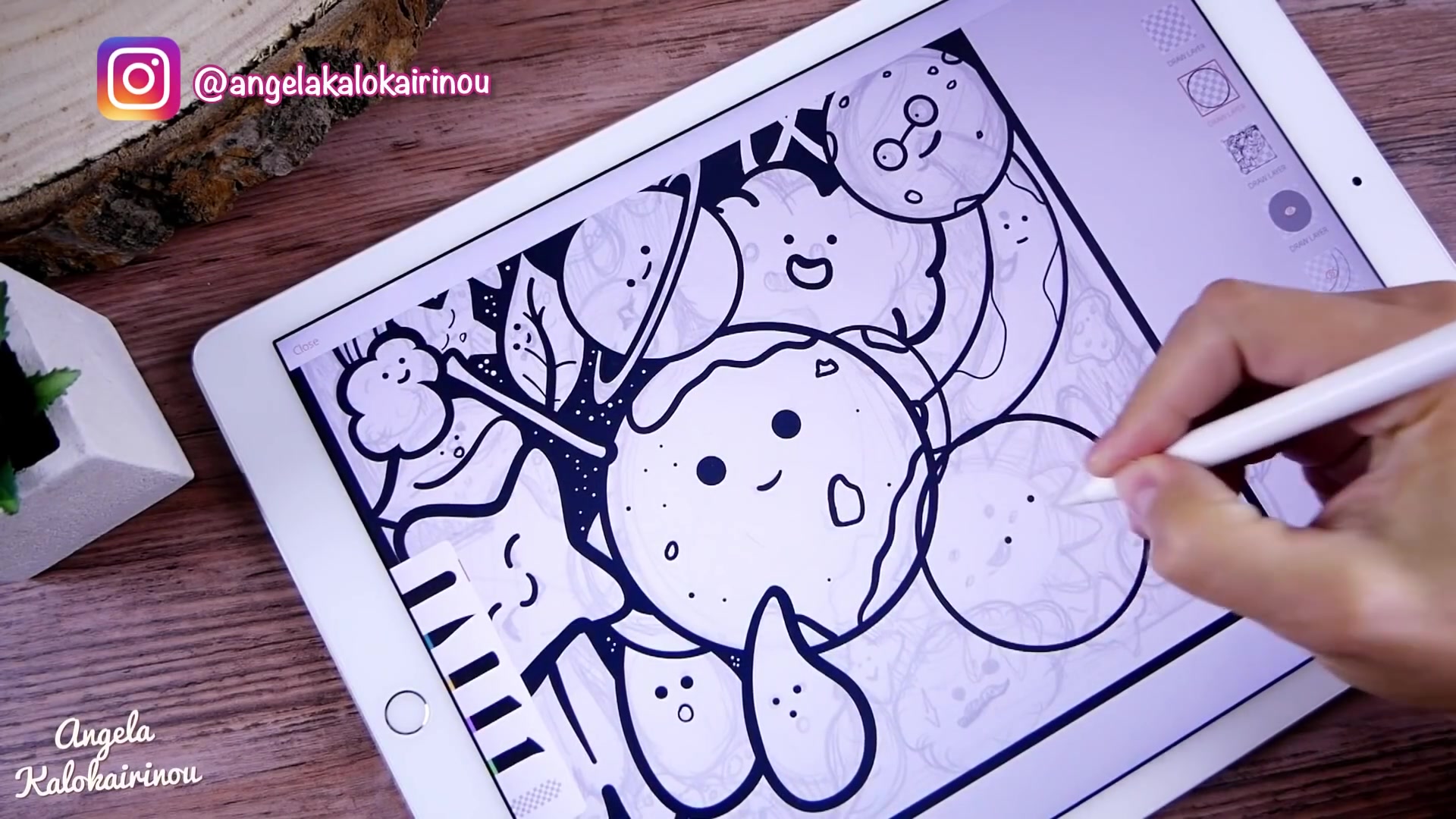 [ipad绘画]doodle art on ipad pro | adobe draw   apple pencil