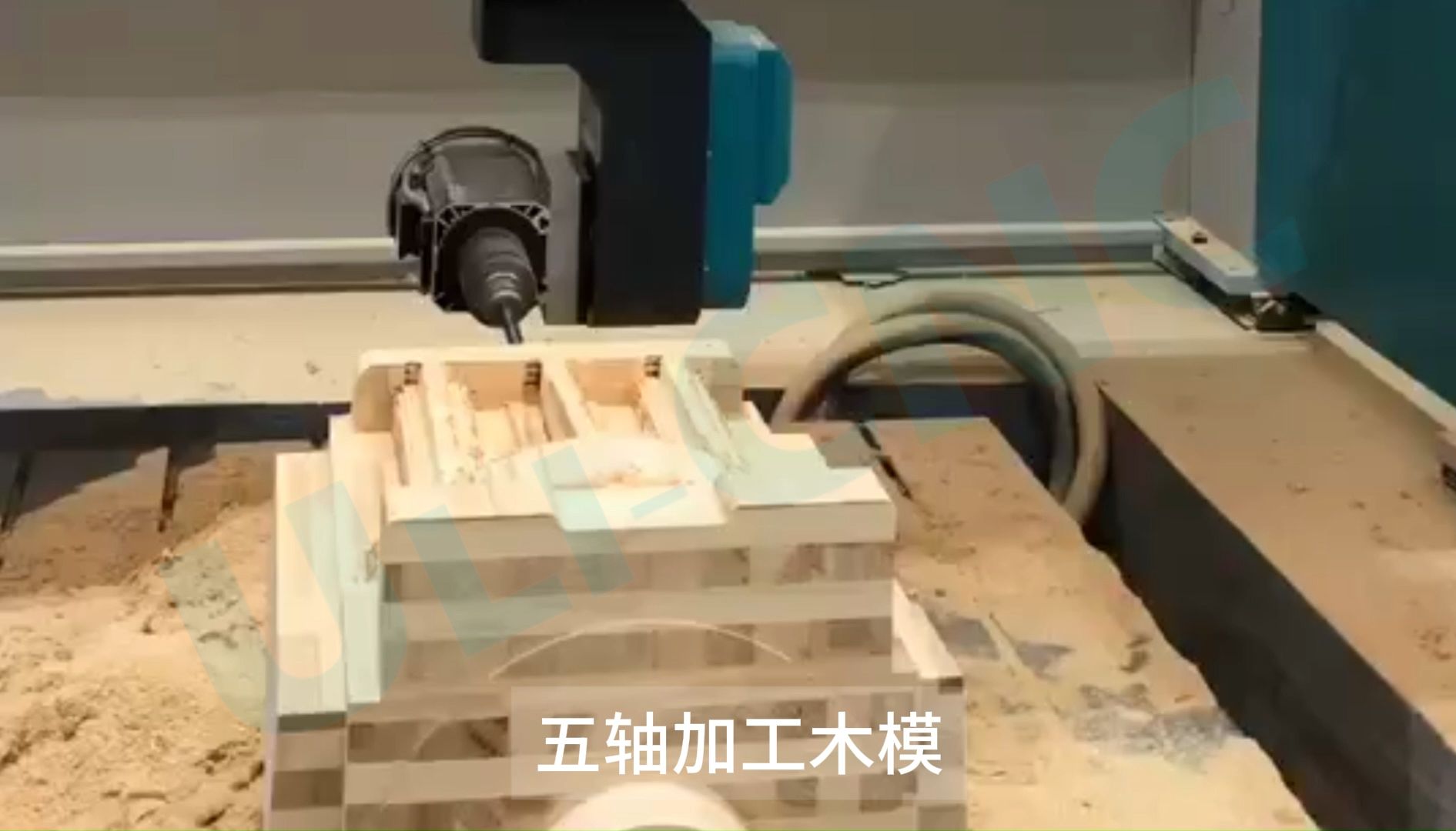 木模五轴雕刻机 消失模五轴加工中心 大型木模加工中心加工视频