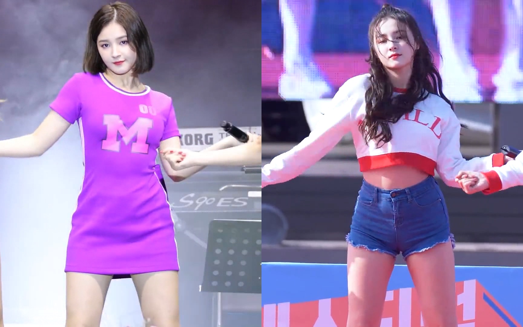 MOMOLAND—BBOOM：Nancy（李承利） 直拍 （是紫色更贵气呢？还是白色更纯情？）