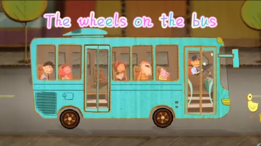 英文儿歌之公交车的轮子（The wheels on the bus）