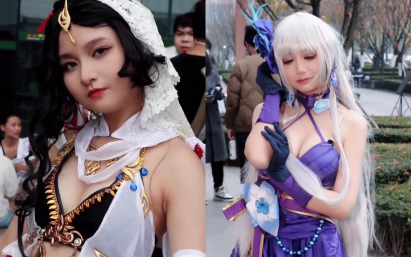 Which of the two beauties looks good in cos?