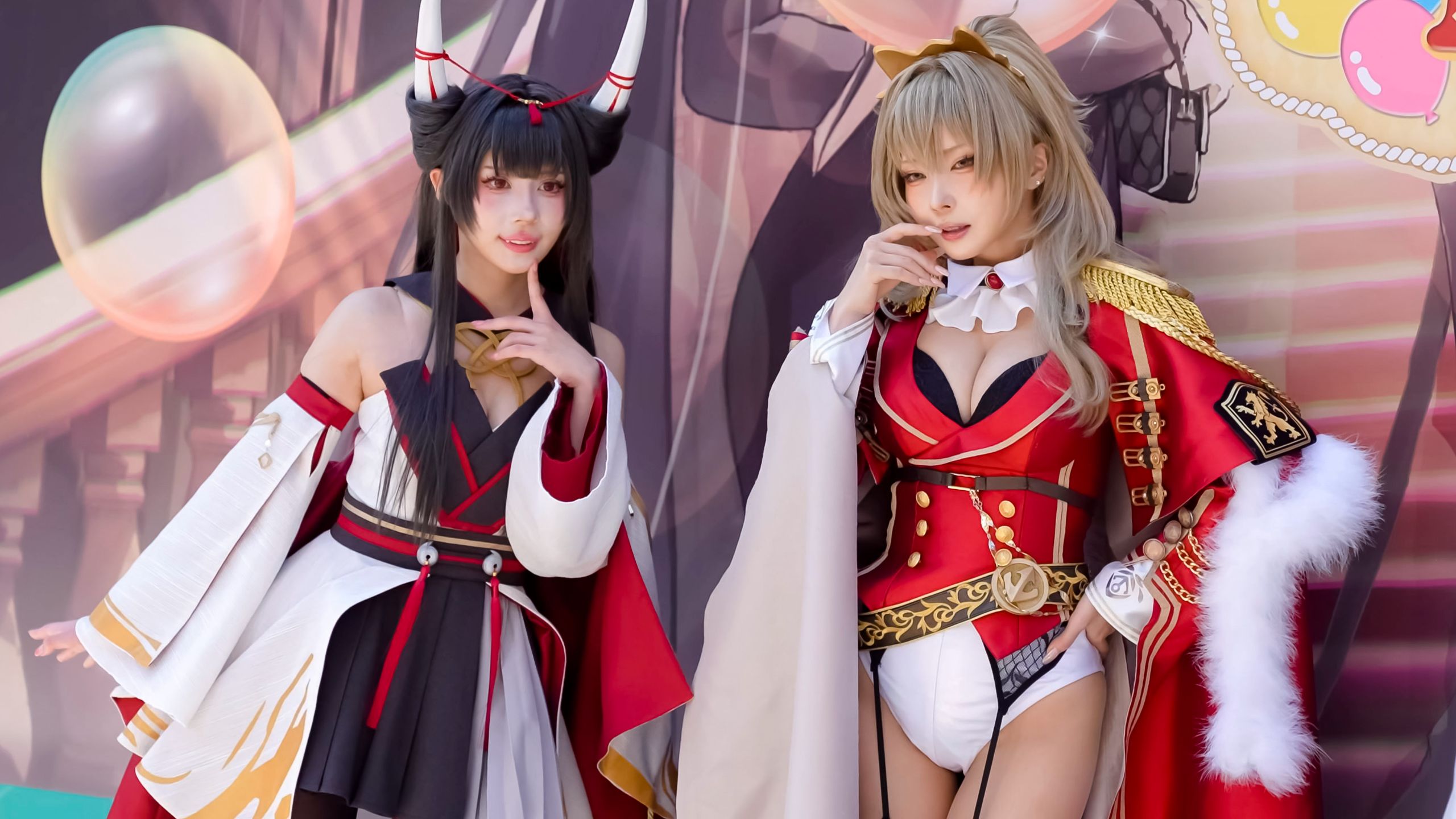 【碧蓝航线】【日服8周年庆】初月 & 狮 coser：楪くれは & シスル