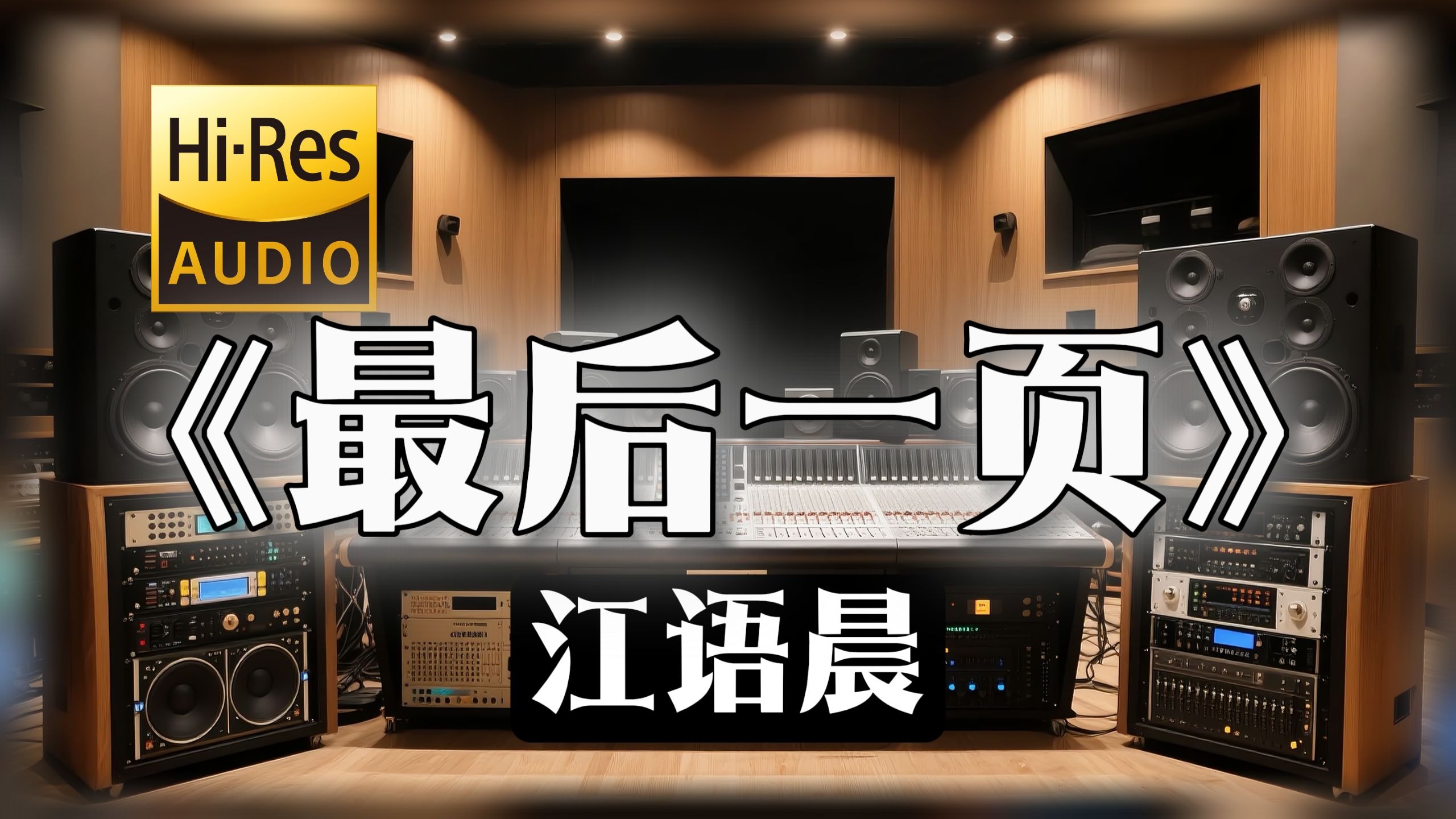 【𝐇𝐢-𝐑𝐞𝐬无损音质】｜《最后一页》- 江语晨 -‘你在我身边 就能同频心动’