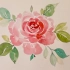 【水彩】如何画一幅玫瑰花